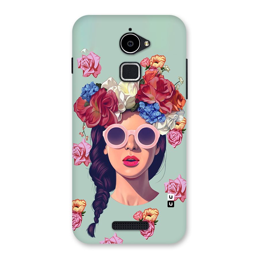 Pretty Girl Florals Illustration Art Back Case for Coolpad Note 3 Lite