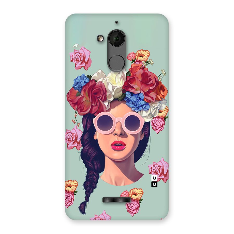 Pretty Girl Florals Illustration Art Back Case for Coolpad Note 5