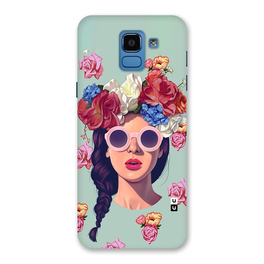 Pretty Girl Florals Illustration Art Back Case for Galaxy On6