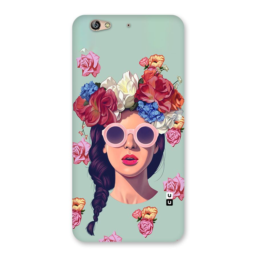 Pretty Girl Florals Illustration Art Back Case for Gionee S6