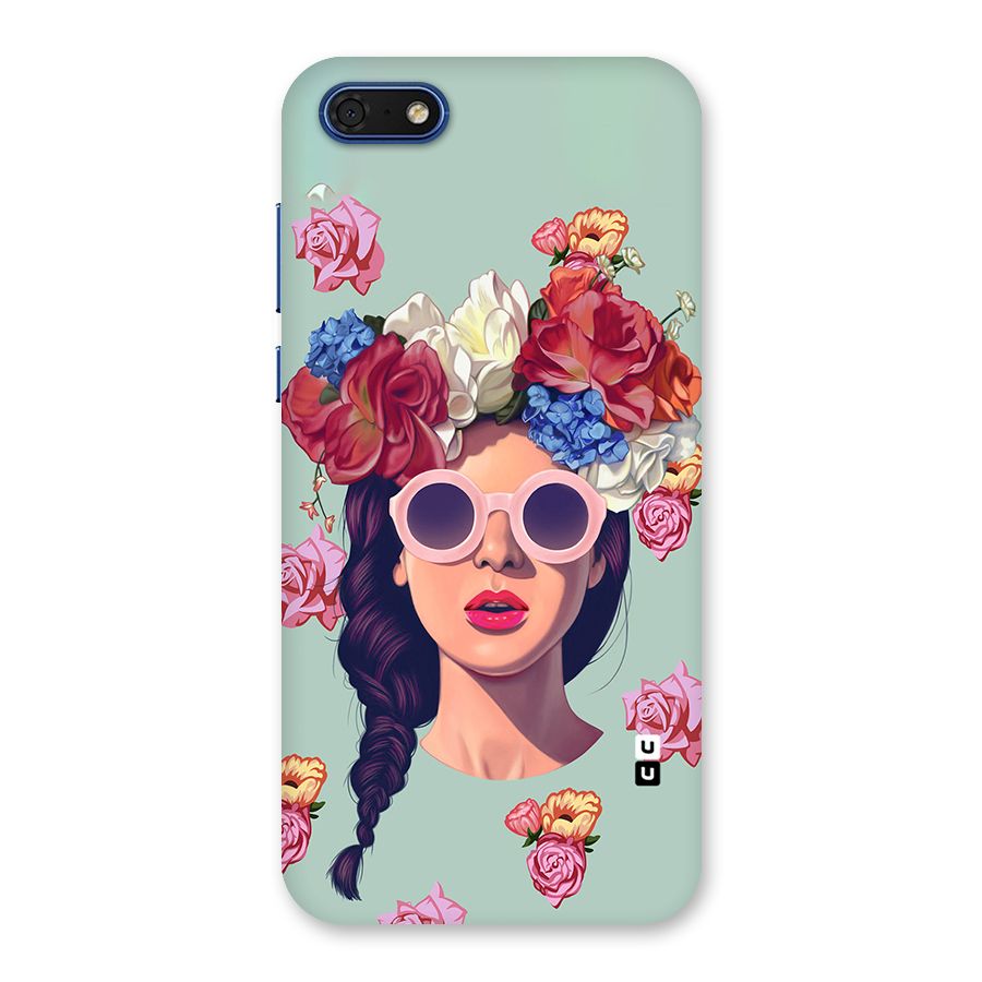 Pretty Girl Florals Illustration Art Back Case for Honor 7s