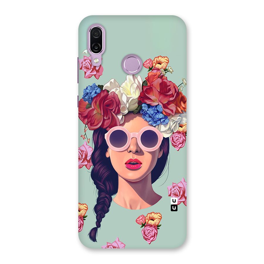 Pretty Girl Florals Illustration Art Back Case for Honor Play