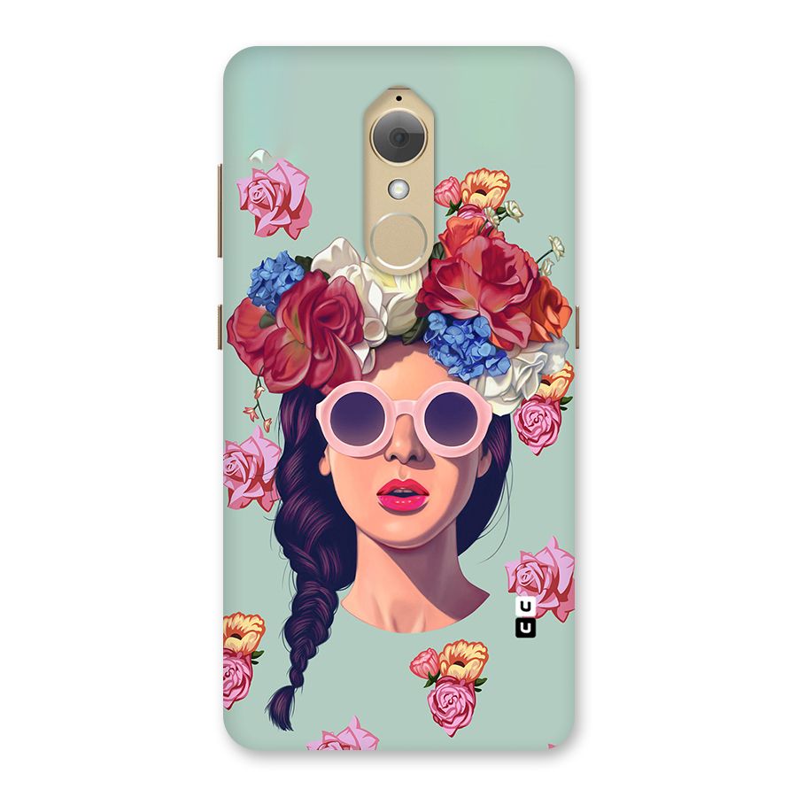 Pretty Girl Florals Illustration Art Back Case for Lenovo K8