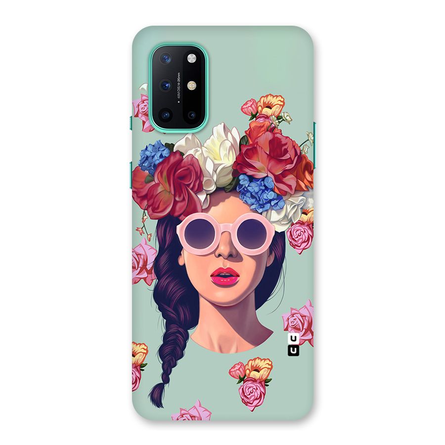 Pretty Girl Florals Illustration Art Back Case for OnePlus 8T