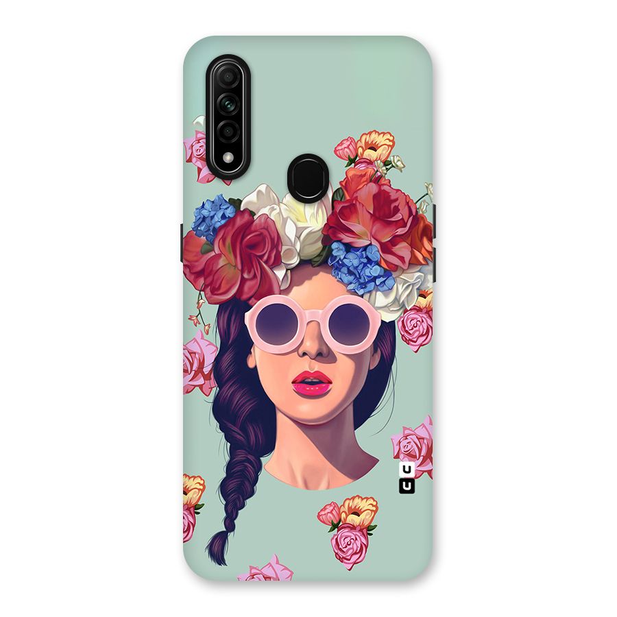 Pretty Girl Florals Illustration Art Back Case for Oppo A31