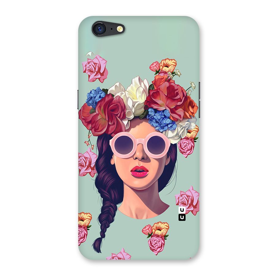 Pretty Girl Florals Illustration Art Back Case for Oppo A71