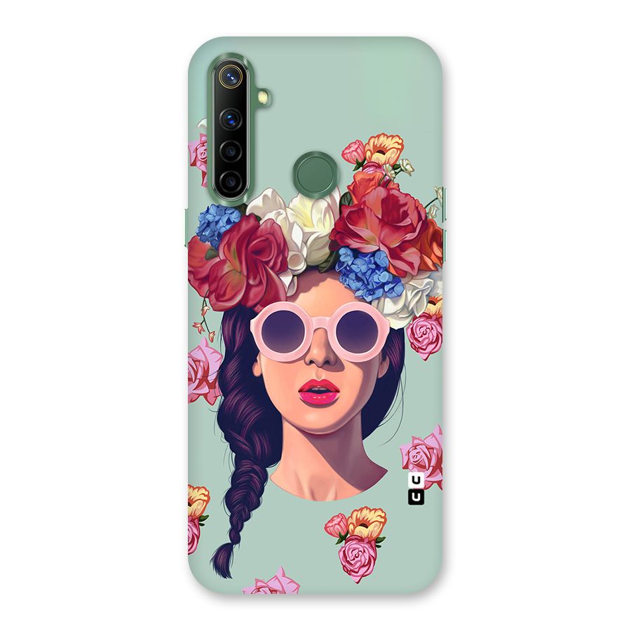 Pretty Girl Florals Illustration Art Back Case for Realme Narzo 10