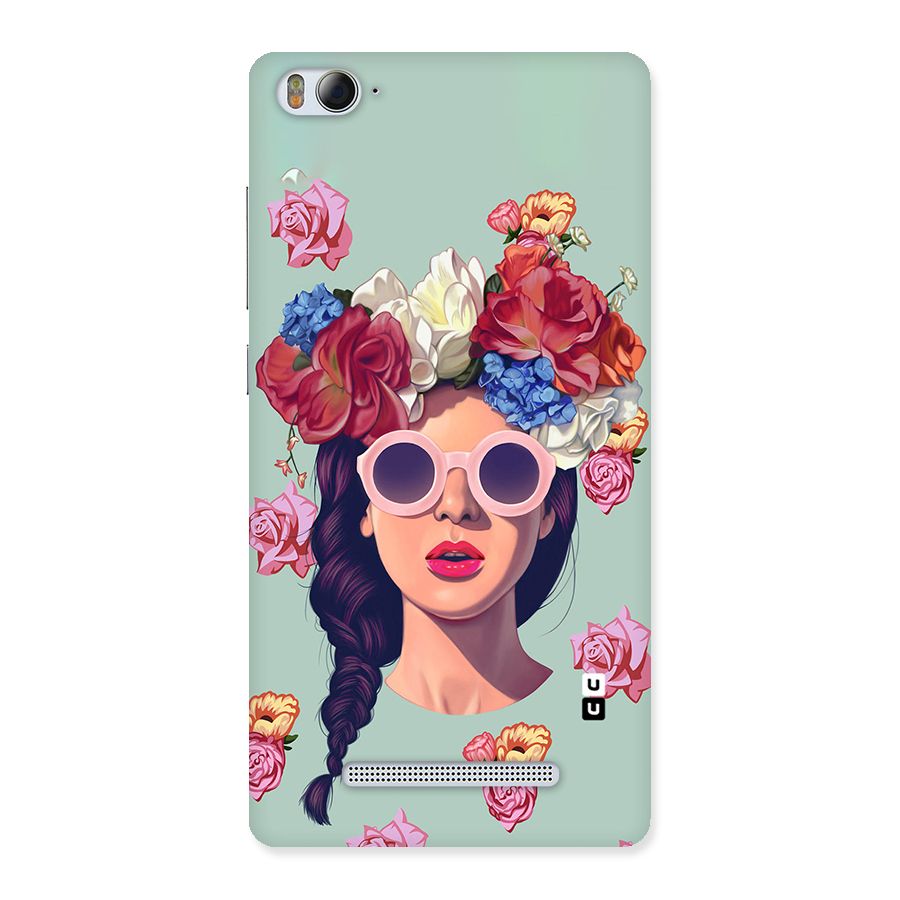 Pretty Girl Florals Illustration Art Back Case for Xiaomi Mi4i