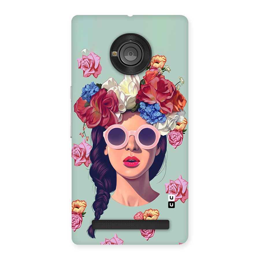 Pretty Girl Florals Illustration Art Back Case for Yu Yunique