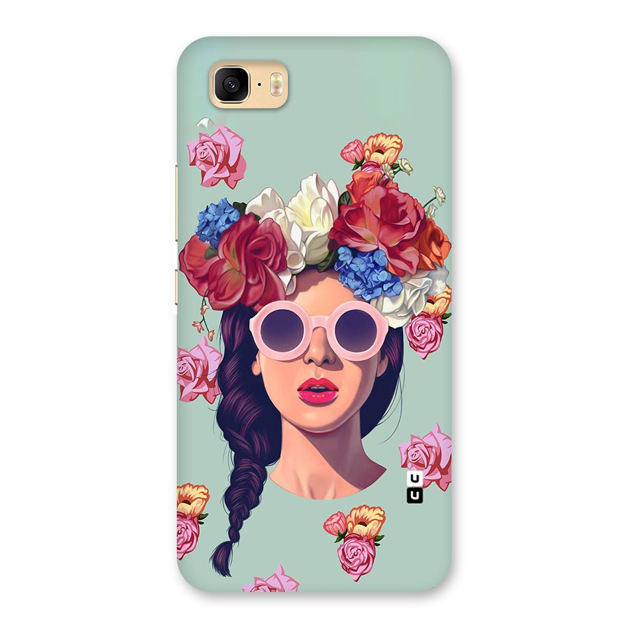 Pretty Girl Florals Illustration Art Back Case for Zenfone 3s Max