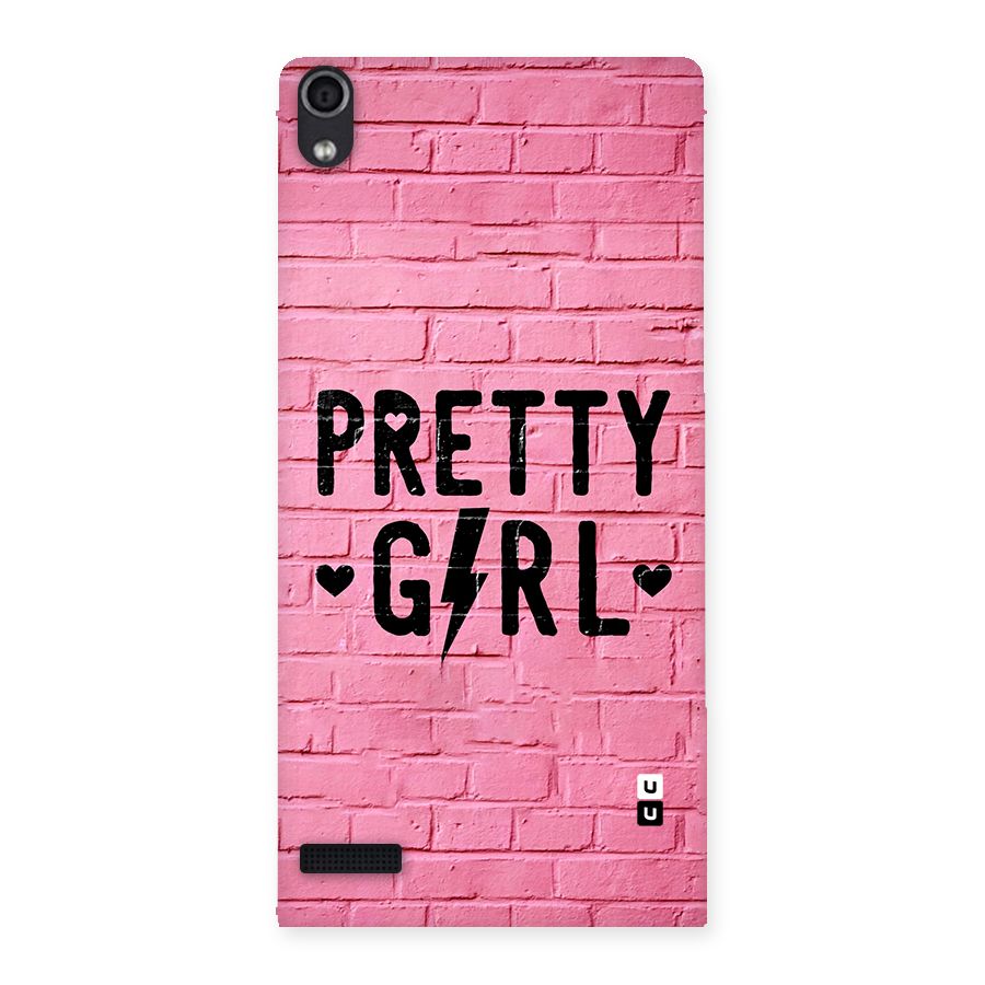 Pretty Girl Wall Back Case for Ascend P6