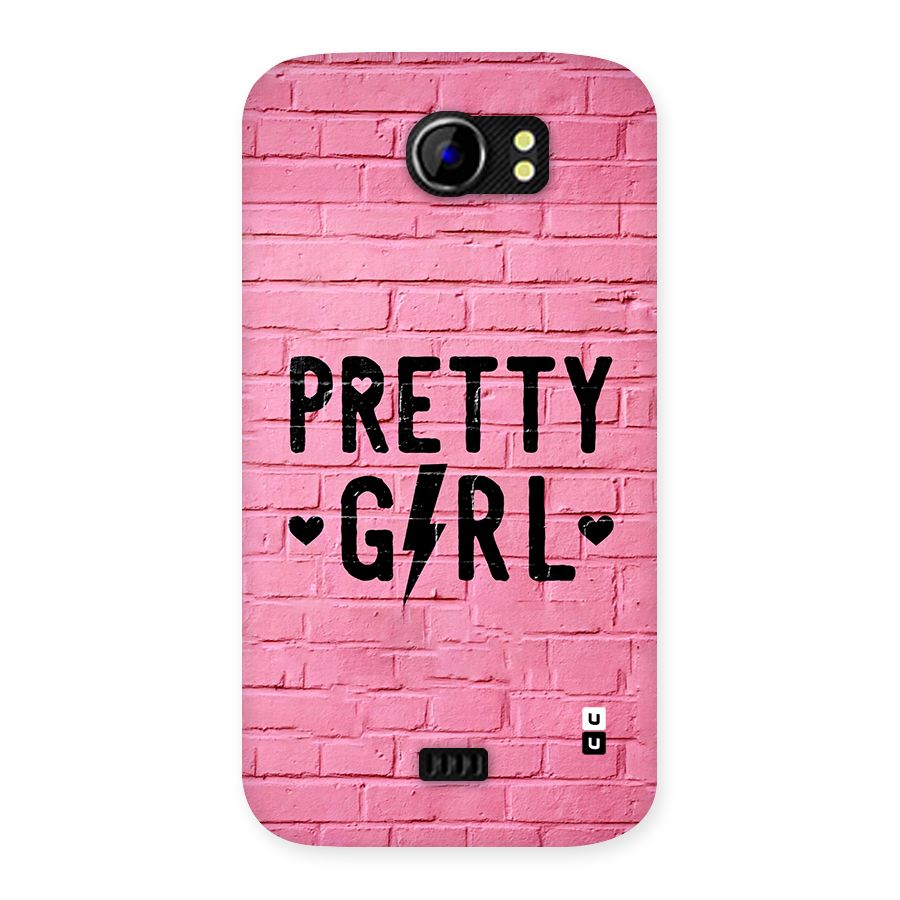 Pretty Girl Wall Back Case for Canvas 2 A110