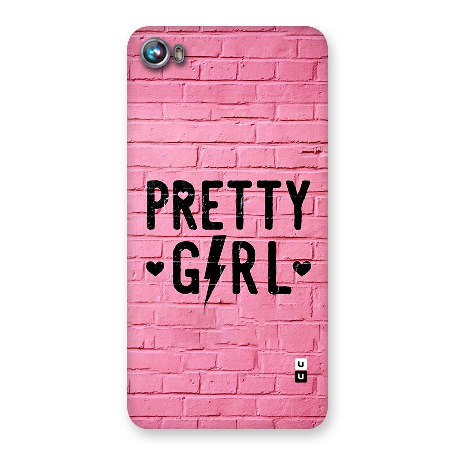 Pretty Girl Wall Back Case for Canvas Fire 4 (A107)
