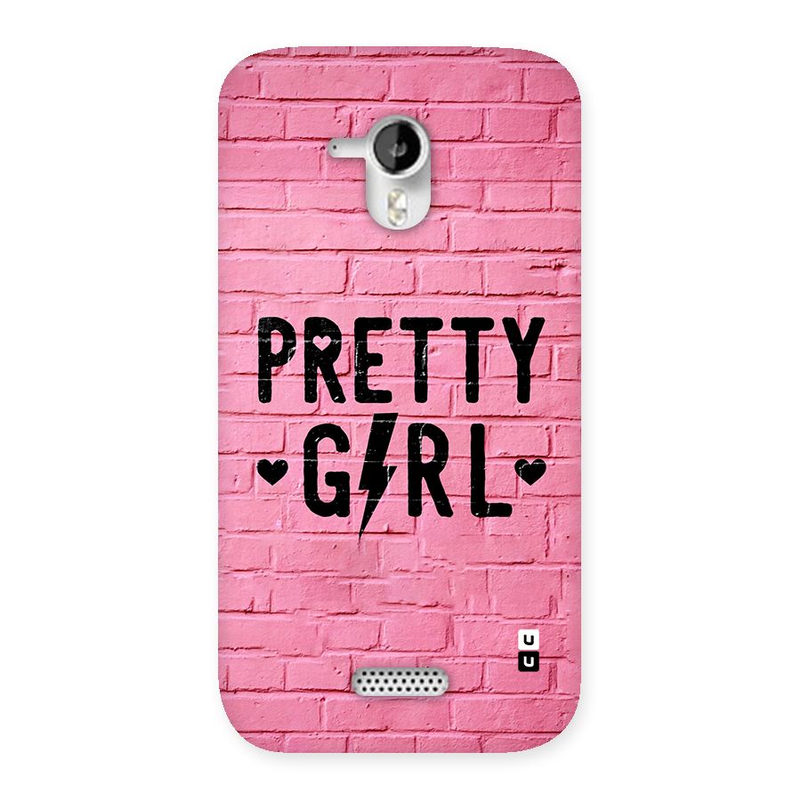 Pretty Girl Wall Back Case for Canvas HD A116
