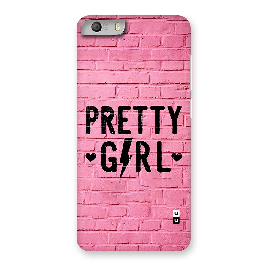 Pretty Girl Wall Back Case for Canvas Knight 2