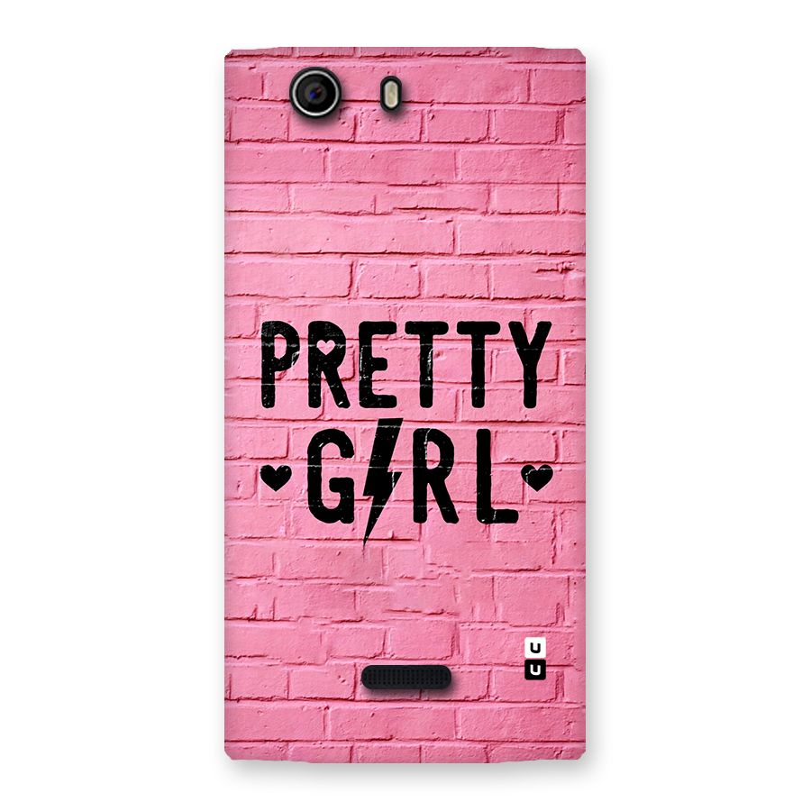 Pretty Girl Wall Back Case for Canvas Nitro 2 E311