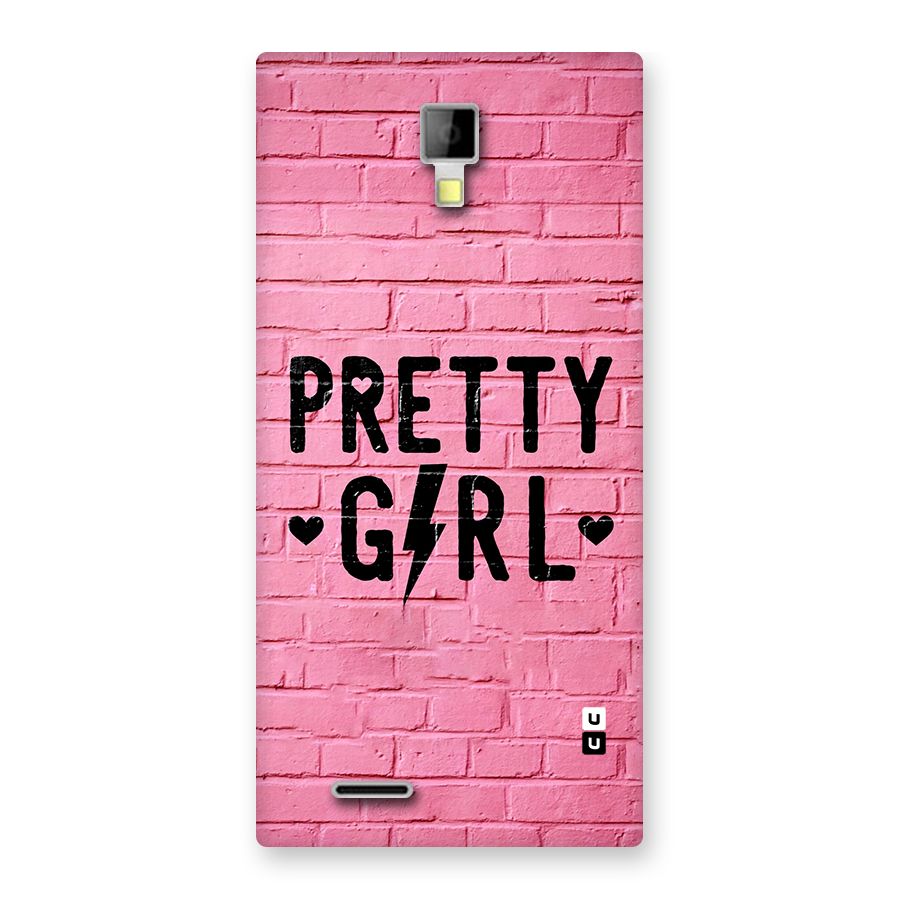 Pretty Girl Wall Back Case for Canvas Xpress A99