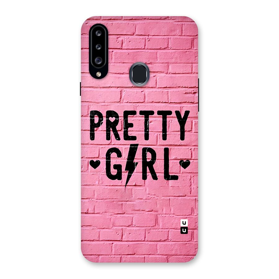 Pretty Girl Wall Back Case for Galaxy A20s