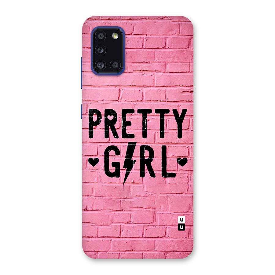 Pretty Girl Wall Back Case for Galaxy A31
