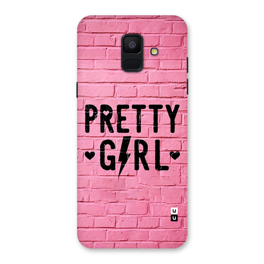 Pretty Girl Wall Back Case for Galaxy A6 (2018)