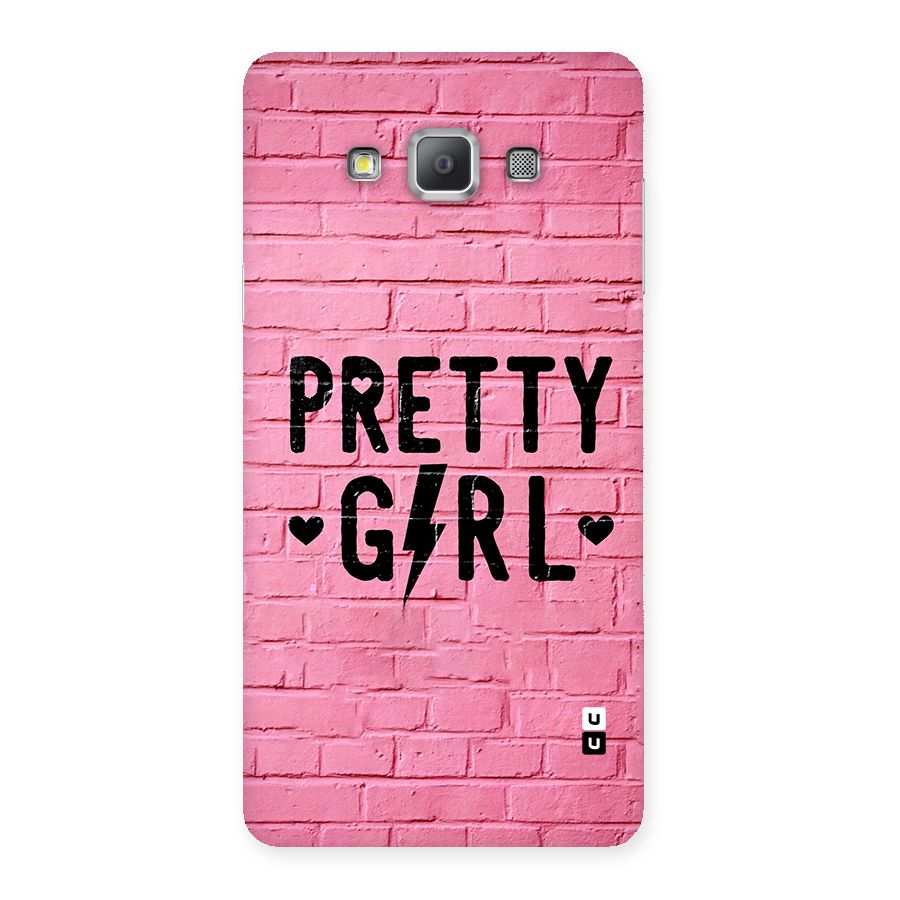 Pretty Girl Wall Back Case for Galaxy A7