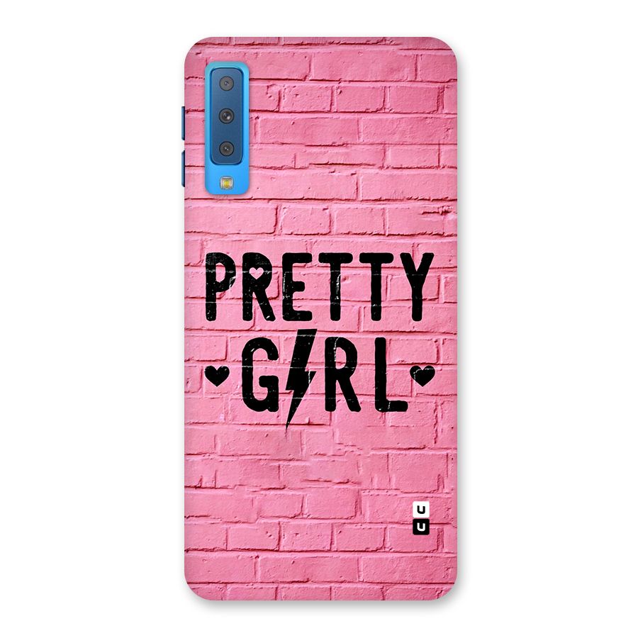 Pretty Girl Wall Back Case for Galaxy A7 (2018)