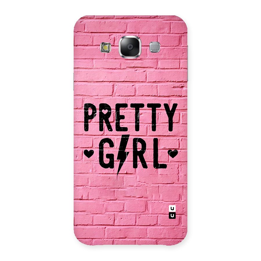 Pretty Girl Wall Back Case for Galaxy E5