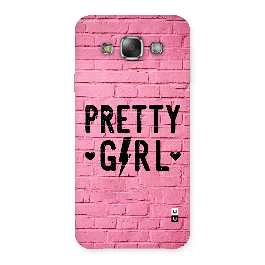 Pretty Girl Wall Back Case for Galaxy E7