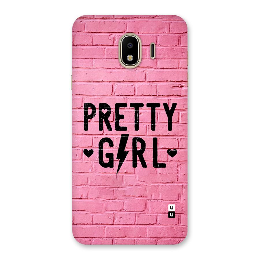 Pretty Girl Wall Back Case for Galaxy J4