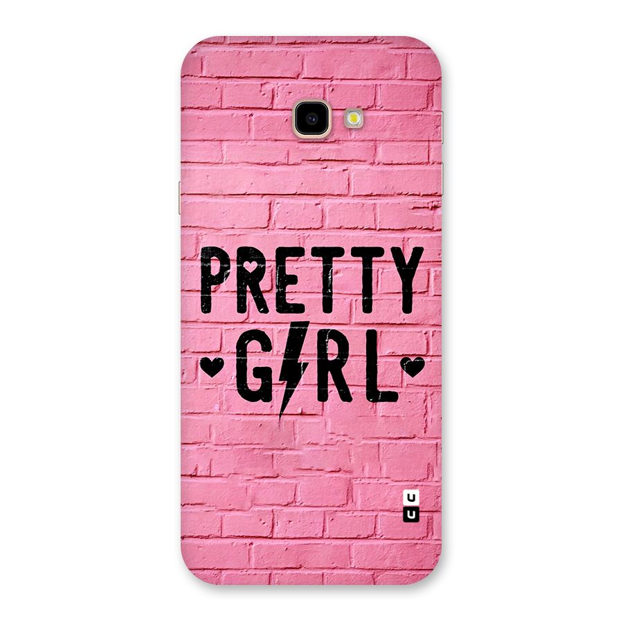 Pretty Girl Wall Back Case for Galaxy J4 Plus
