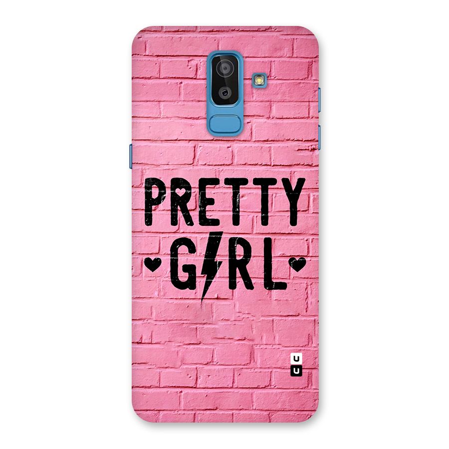 Pretty Girl Wall Back Case for Galaxy J8