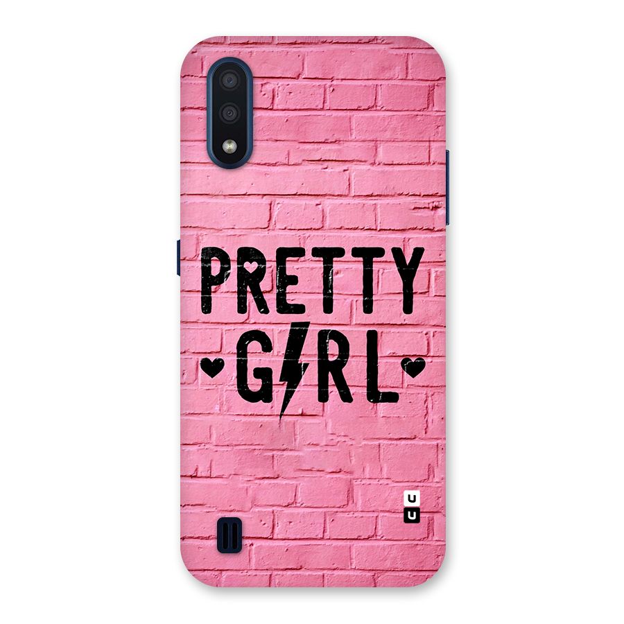 Pretty Girl Wall Back Case for Galaxy M01