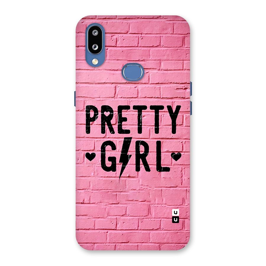 Pretty Girl Wall Back Case for Galaxy M01s