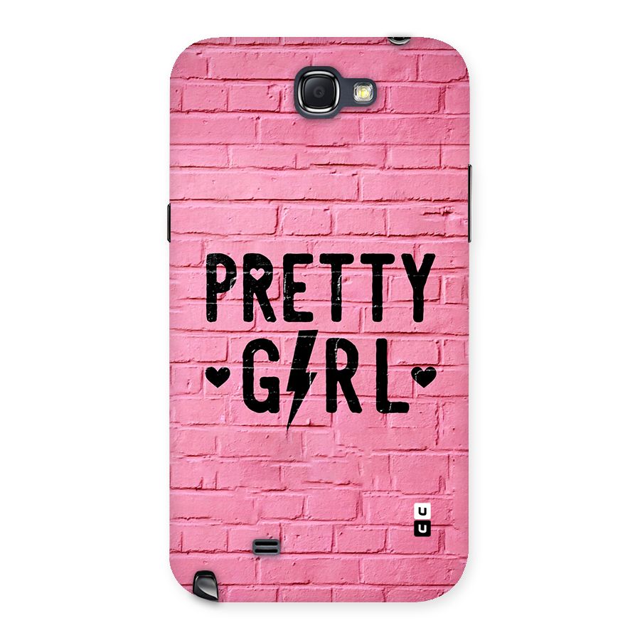 Pretty Girl Wall Back Case for Galaxy Note 2
