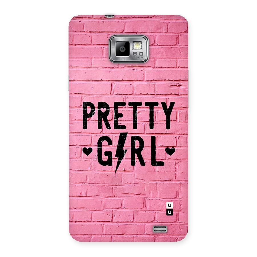 Pretty Girl Wall Back Case for Galaxy S2