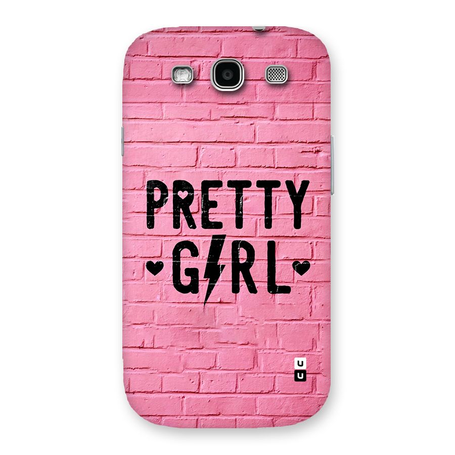 Pretty Girl Wall Back Case for Galaxy S3