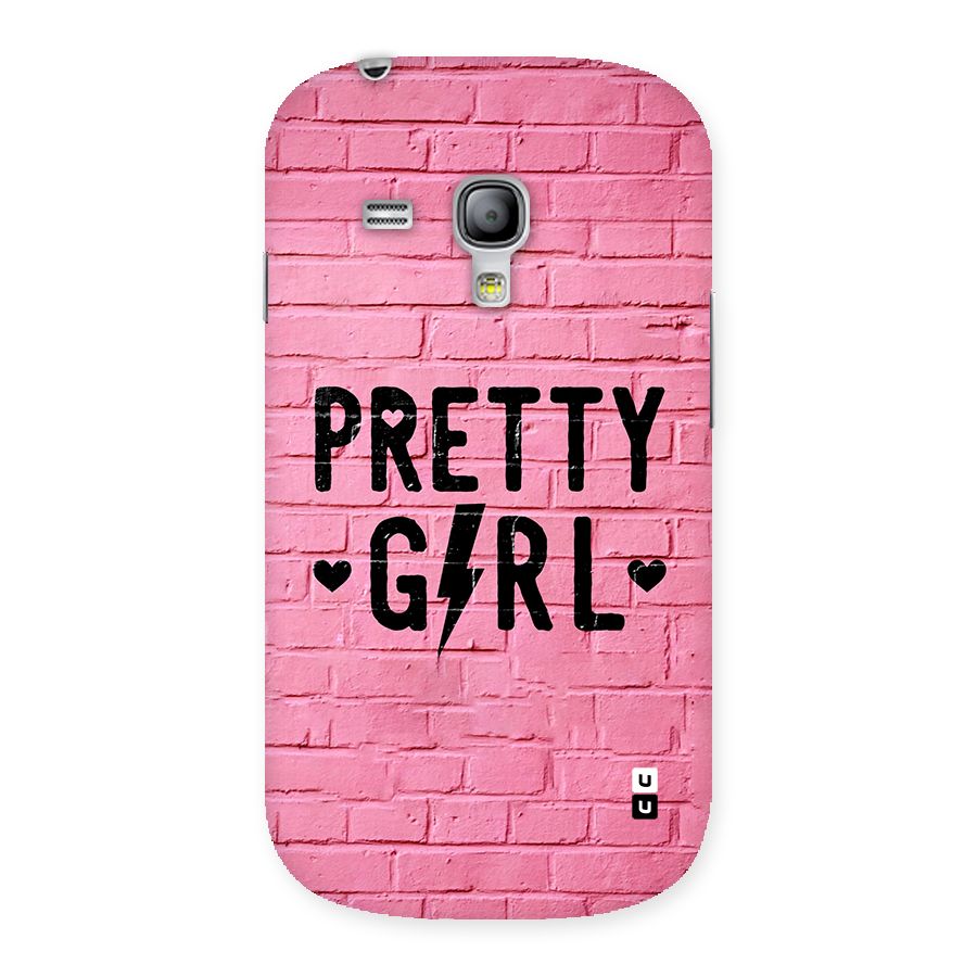 Pretty Girl Wall Back Case for Galaxy S3 Mini