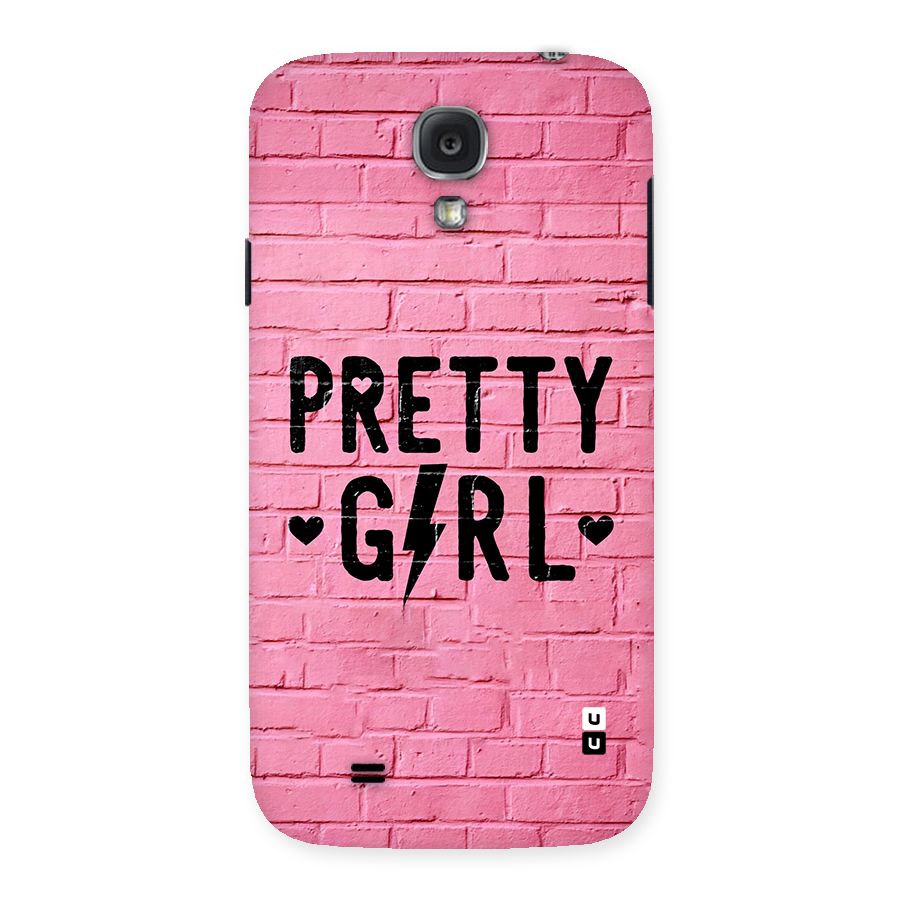 Pretty Girl Wall Back Case for Galaxy S4