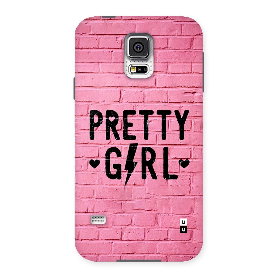Pretty Girl Wall Back Case for Galaxy S5