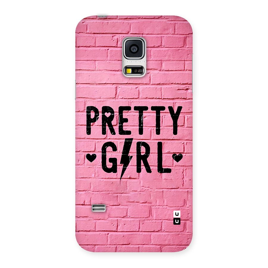 Pretty Girl Wall Back Case for Galaxy S5 Mini