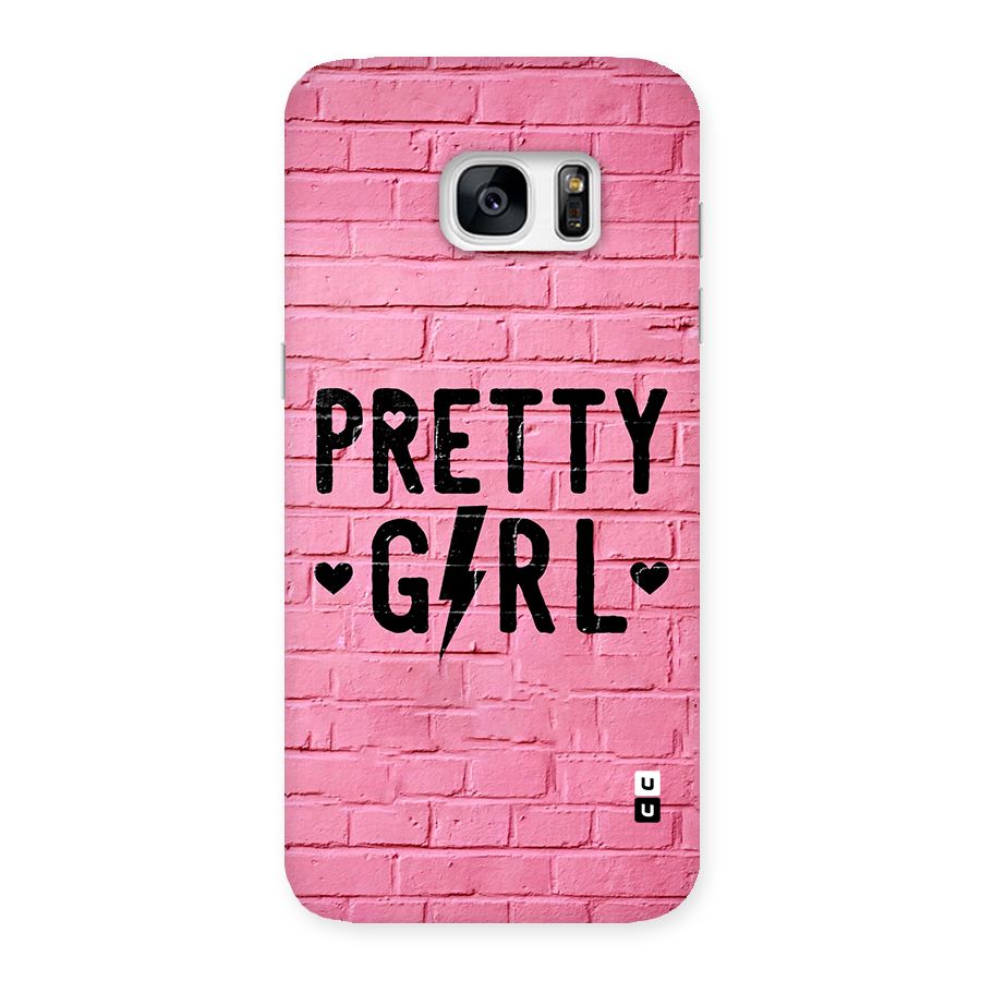 Pretty Girl Wall Back Case for Galaxy S7 Edge