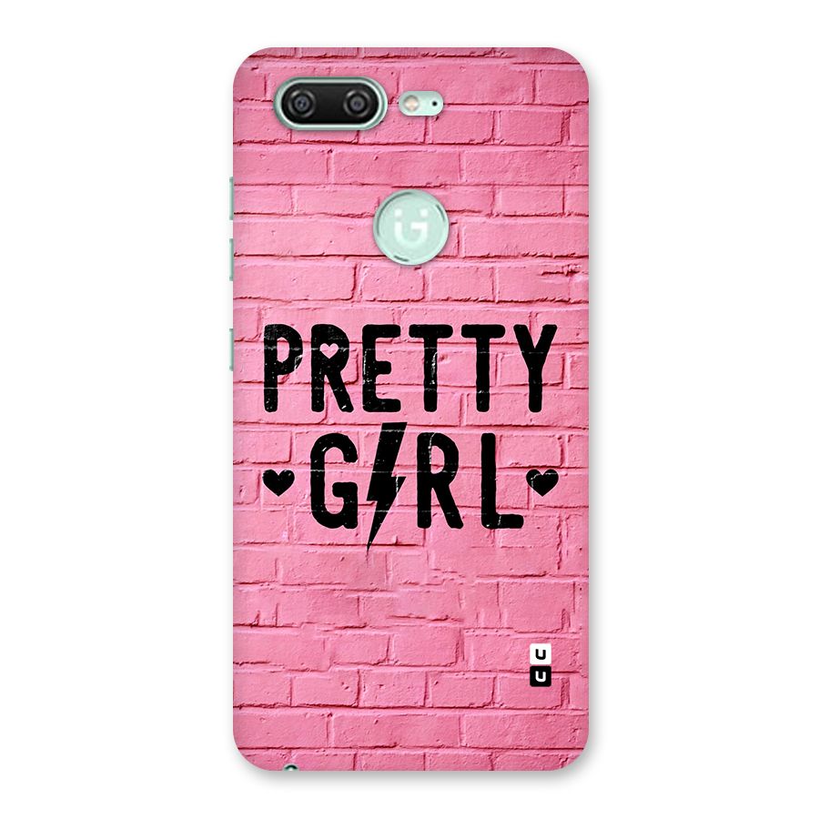 Pretty Girl Wall Back Case for Gionee S10