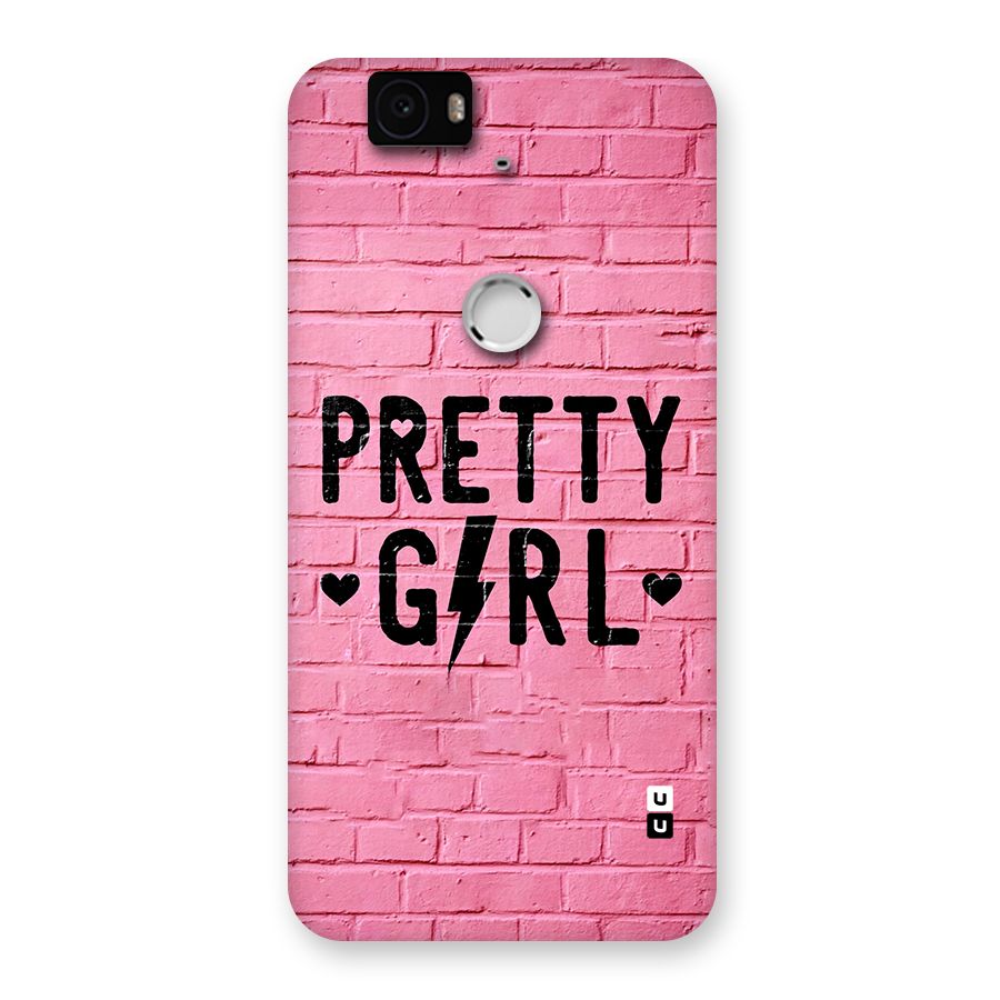 Pretty Girl Wall Back Case for Google Nexus 6P
