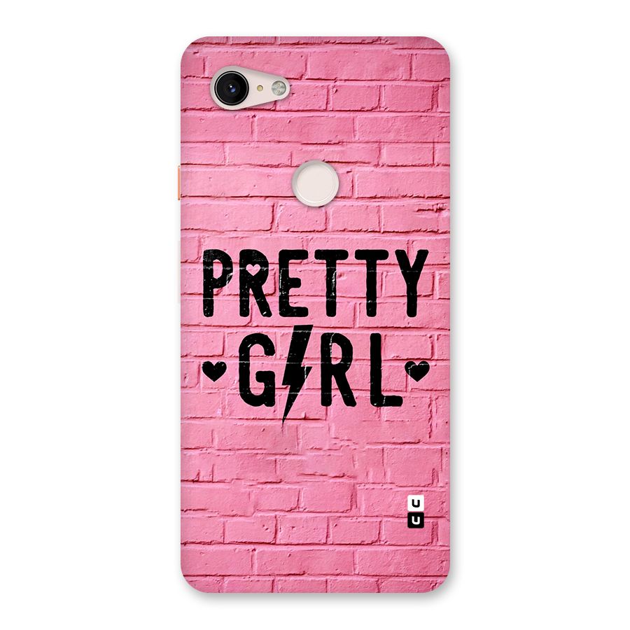Pretty Girl Wall Back Case for Google Pixel 3 XL