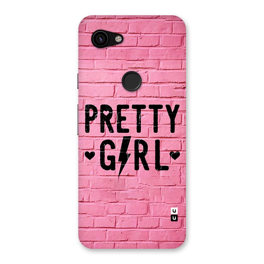 Pretty Girl Wall Back Case for Google Pixel 3a