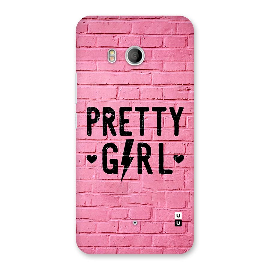 Pretty Girl Wall Back Case for HTC U11