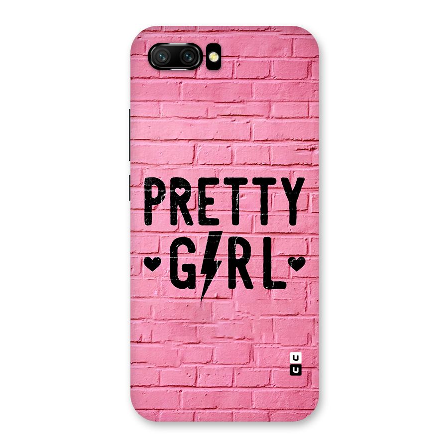 Pretty Girl Wall Back Case for Honor 10