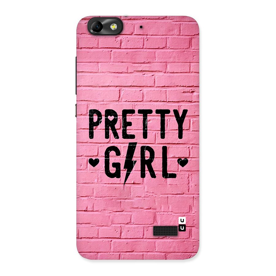 Pretty Girl Wall Back Case for Honor 4C