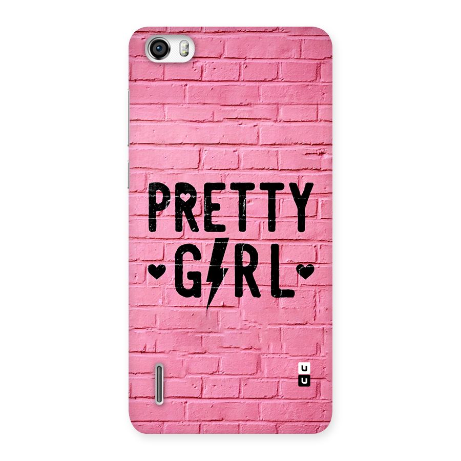 Pretty Girl Wall Back Case for Honor 6