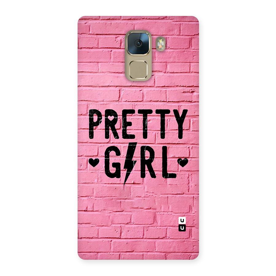 Pretty Girl Wall Back Case for Honor 7